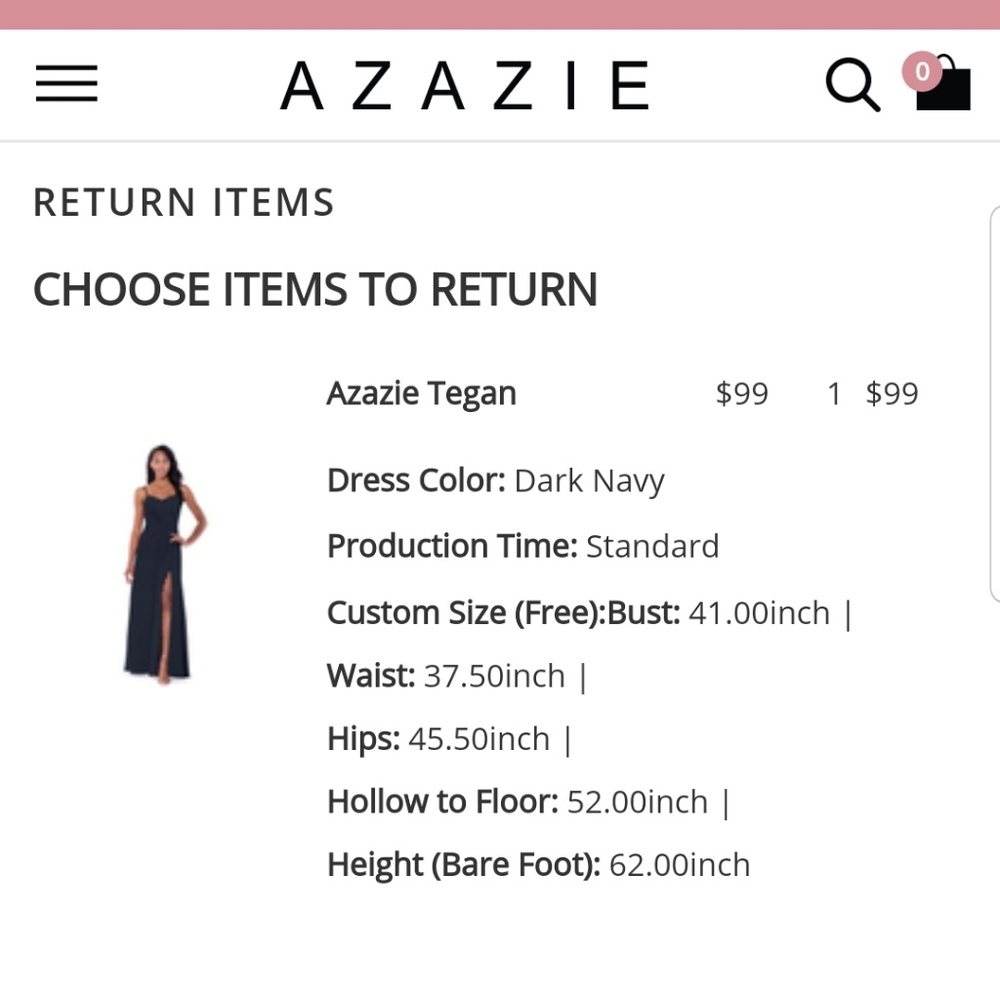 Dark Navy Bridesmaids Dress